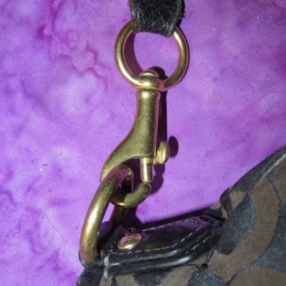 Coach Black 41992 Canvas & Leather Trimmed Crossbody bag - Picture 5 of 7